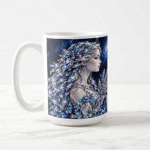 Silver Crystal Virgo Luxury Collection Coffee Mug