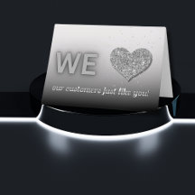 Silver Customer Thank You Appreciation