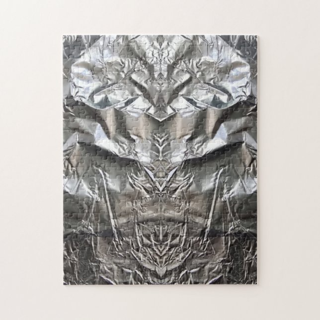 Silver Cyborg - by ID AD Art Gabi Zapf Jigsaw Puzzle (Vertical)