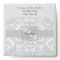 Silver Damask Monogram Ribbon Wedding Envelope