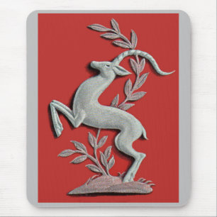 silver deer mouse pad
