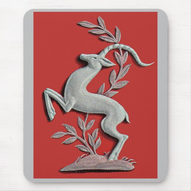 silver deer mouse pad (Front)