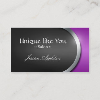 Silver-Design Curve - Purple Appointment Cards