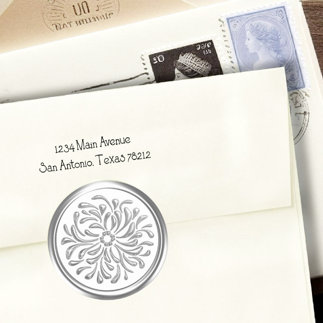 Silver Design on any colour Classic Round Sticker (Creator Uploaded)