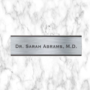 Silver Doctor Doctor's Door Sign Name Plate