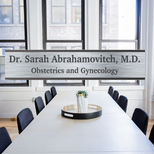 Silver Doctor Doctor's Office Door Sign