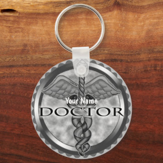 Silver doctor key ring