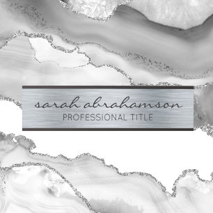 Silver Door Sign Long Name