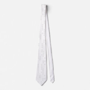 Silver Dotted White Tie
