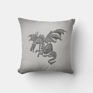 Silver Dragon Cushion