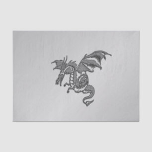 Silver Dragon Tissue Paper