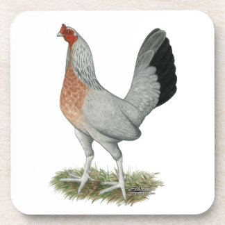 Silver Duckwing Game Hen Coaster