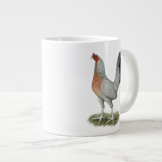 Silver Duckwing Game Hen Large Coffee Mug