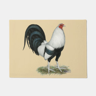 Silver Duckwing Gamecock Doormat