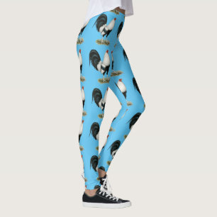 Silver Duckwing Gamecock Leggings
