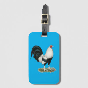 Silver Duckwing Gamecock Luggage Tag