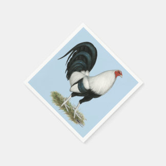 Silver Duckwing Gamecock Napkin