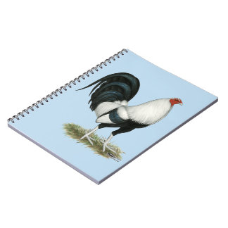 Silver Duckwing Gamecock Spiral Notebook