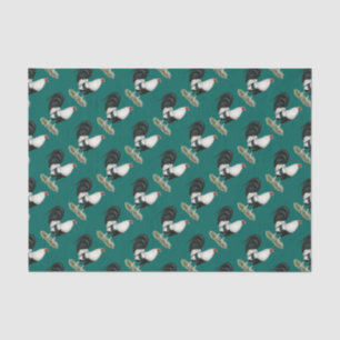 Silver Duckwing Gamecock Tissue Paper