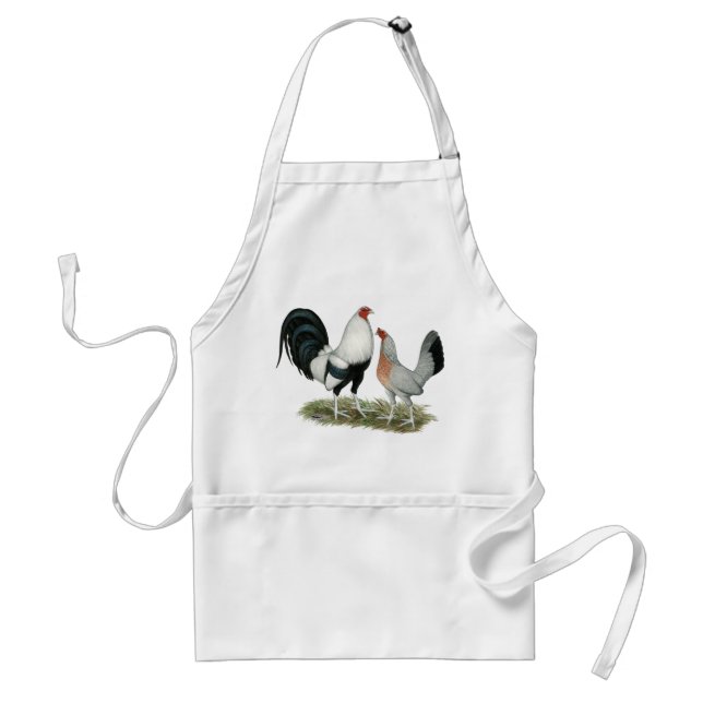Silver Duckwing Gamefowl Standard Apron (Front)