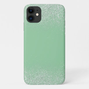 Silver Dust and Green Phone Case