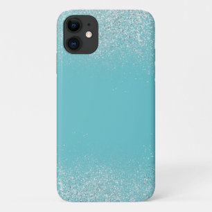 Silver Dust and Turquoise Phone Case