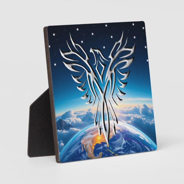 Silver Eagle Sunrise Plaque (Front)