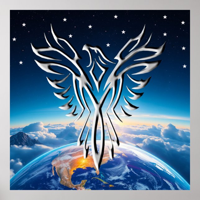 Silver Eagle Sunrise Poster (Front)