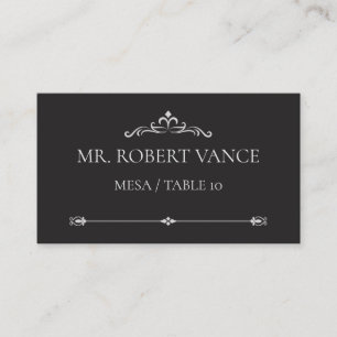Silver Elegance Collection Wedding Place Card