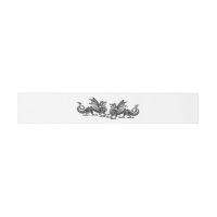 Silver Elegant Dragons Wedding Belly Bands