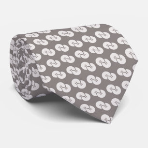 Silver elegant necktie
