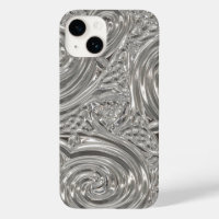 Silver elegant victorian art nouveau engraved look