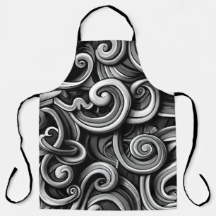 Silver Energy Swirls Apron