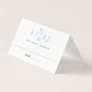 Silver Eucalyptus Branch Wedding Guest Escort