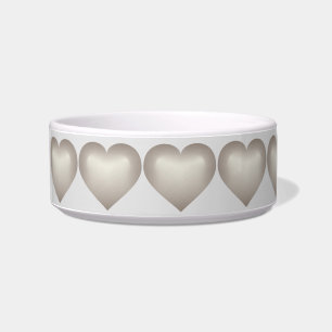 Silver fade heart bowl