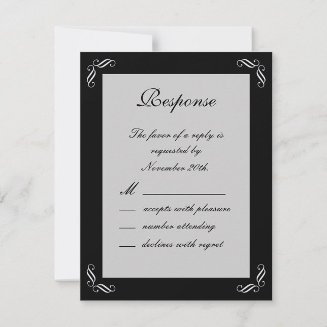 Silver Fairy Tale RSVP (Front)