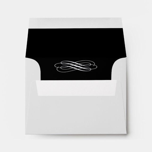 Silver Fairy Tale RSVP Envelope (Back (Bottom))