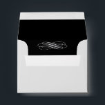 Silver Fairy Tale RSVP Envelope (black)<br><div class="desc">This is the coordinating envelope for the Silver Fairy Tale  Wedding RSVP.</div>