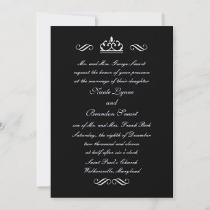 Silver Fairy Tale Wedding Invitation