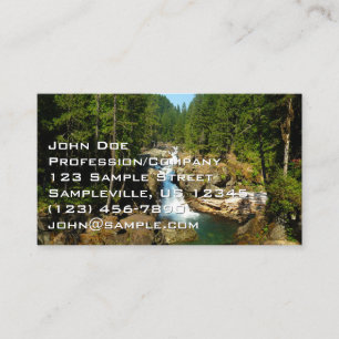 Silver Falls at Mount Rainier National Park Business Card