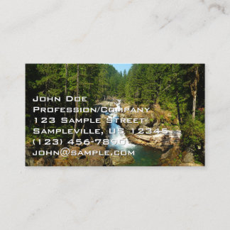 Silver Falls at Mount Rainier National Park Business Card