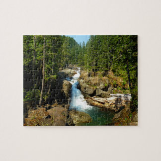 Silver Falls at Mount Rainier National Park Jigsaw Puzzle