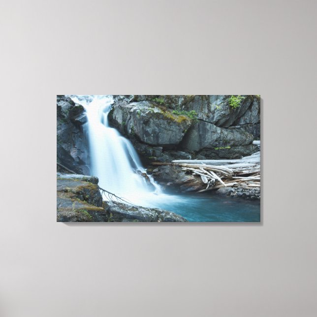 Silver Falls, Mount Rainier National Park Canvas Print (Front)