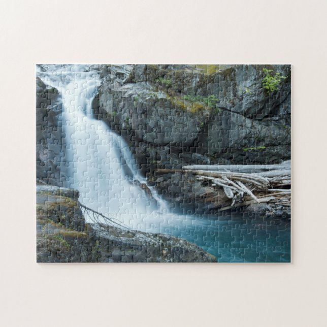 Silver Falls, Mount Rainier National Park Jigsaw Puzzle (Horizontal)