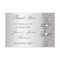 Silver Faux Bow & Diamonds Thank You