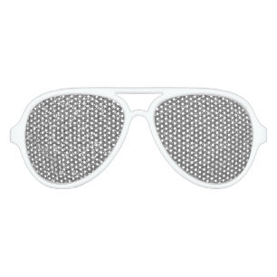Silver Faux Glitter Aviator Sunglasses