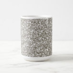 Silver (faux) Glitter Hanukkah Mug<br><div class="desc">Questions? Regella@Rocketmail.com</div>