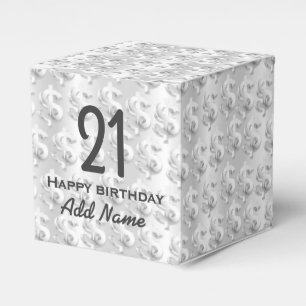 $ Silver $ Favour Box