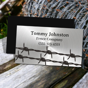 Silver fence Building Business Card