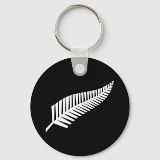 Silver fern flag (NZ) Key Ring